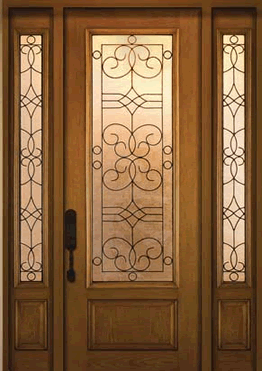 Salinas - Decorative Glass Options, Door Preview. Turkstra Windows and Doors, Professional Installation and Estimates.
