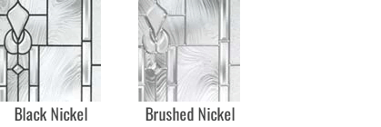 Fiberglass Door - Caming Options - Lucerna - Black Nickel - Brushed Nickel