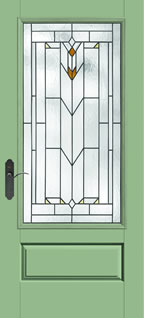 CCV1418 - Coastal Style Entry Doors, Classic-Craft Canvas with Arborwatch Glass