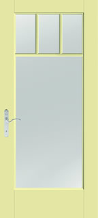 S2000-3C - Coastal Style Entry Doors, Smooth-Star with Clear Glass and SDLs