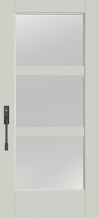 S5700 - Coastal Style Entry Doors, Smooth-Star with Clear Glass and SDLs