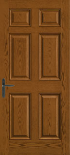 CC60 - Colonial Entry Style Doors, Classic-Craft Oak