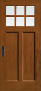 CCA260 - Craftsmen Style Entry Doors, Classic-Craft American Style with Low-E Glass and SDLs