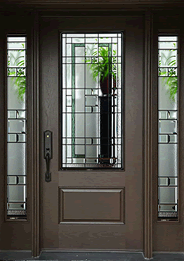 Lexington - Decorative Glass Options with nine configurations and a privacy rating of 5, is the perfect addition to any entryway design.