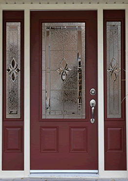 Niagara - Decorative Glass Options is sure to make any entryway radiate with beauty and style while being energy efficient and maintaining privacy.