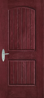 FCM205 - European Style Entry Doors, Fiber-Classic Mahogany