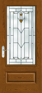 CC1418 - Southwest Entry Style Doors, Classic-Craft Oak with Arborwatch Glass