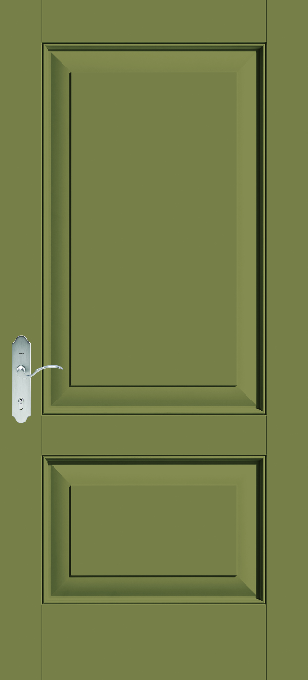 Southwest Style Fiberglass Entry Door Ccv220 Classic Craft Canvas Painted Olive Grove 1 