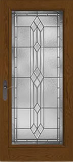 CC107 - Traditional Entry Style Doors, Classic-Craft Oak with Provincial Glass