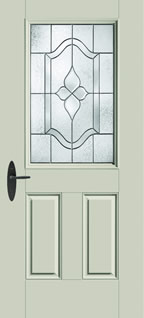 S426 - Traditional Entry Style Doors, Smooth-Star with Concorde Glass