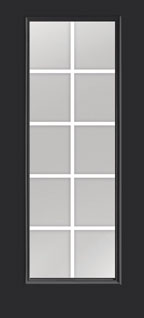 TS128-GBGF - Steel Entry Doors by material, Traditions style, Colour: Onyx