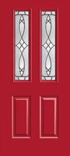TS311 - Steel Entry Doors by material, Traditions style, Colour: Ruby Red